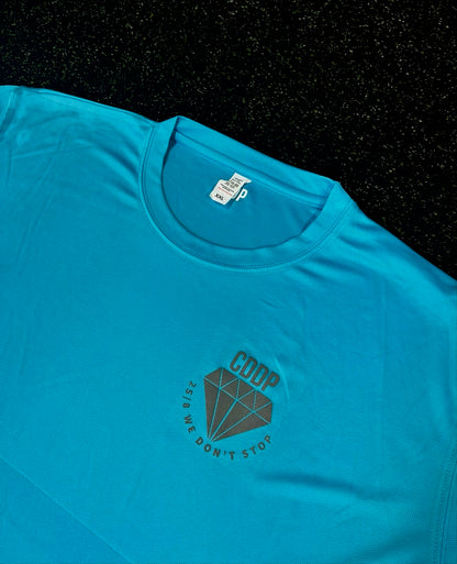 Turquoise gym T-shirt unisex