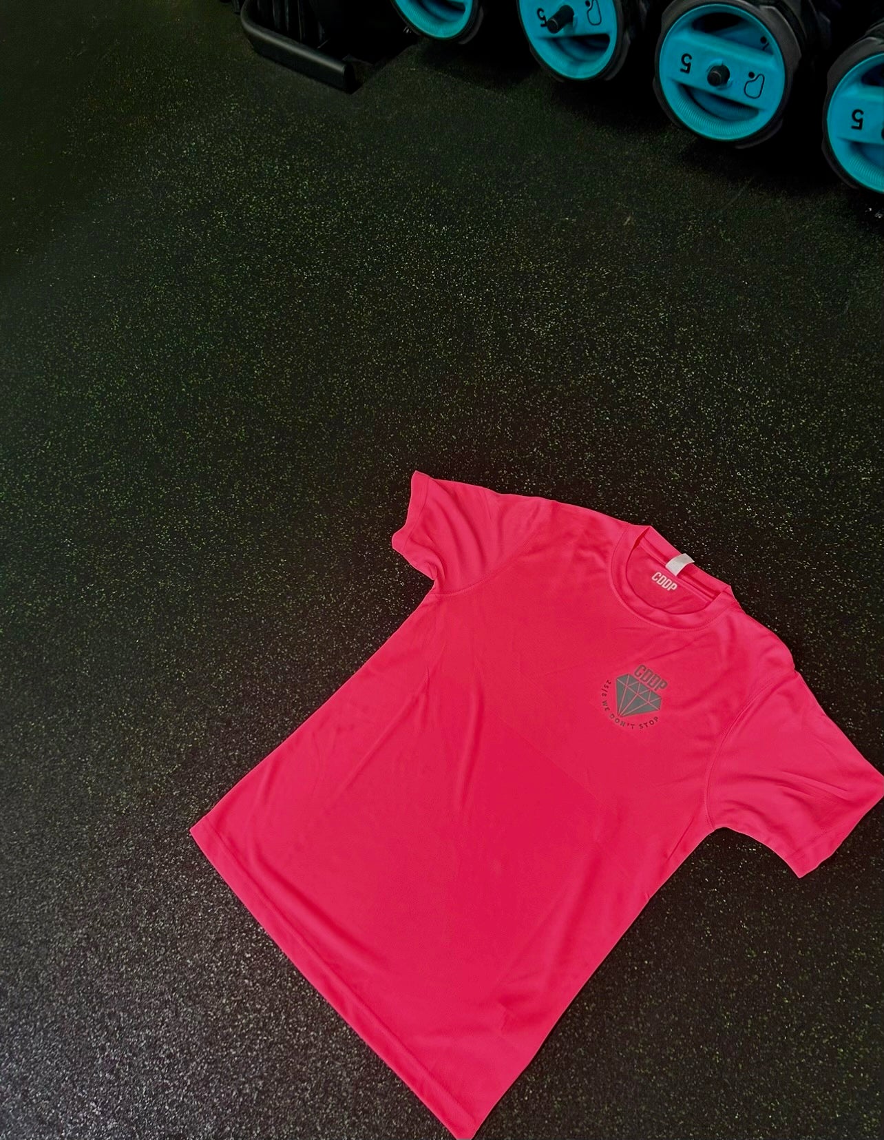 Pink gym T-shirt unisex