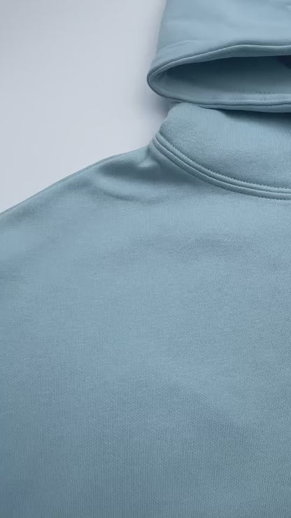 Light blue pump cover hoodie